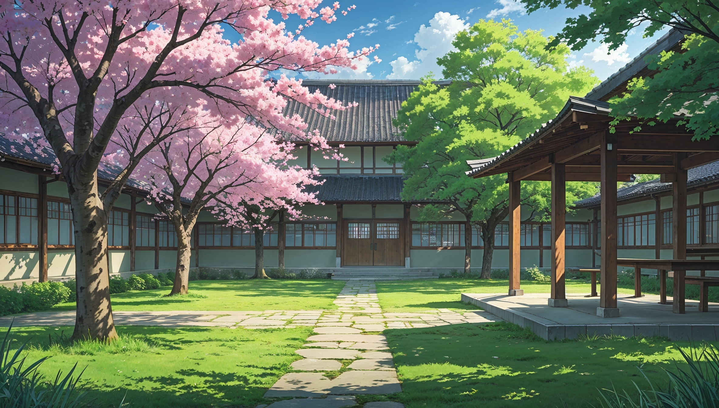 Training Grounds — anime illustrated scene in Yumekai